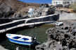 Nisyros - Avlaki, one of two 'harbours' developed for the export of sulphur during the latter part of the 19th Century.  Sulphur, a vital commodity for protection of grapes before harvesting, was brought by a cable system from the crater of the volcano.