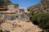 Nisyros - the ancient monastery of Siones, one of the dependencies of Spiliani, is typical in consisting of a small chapel, modest living quarters and farm buildings in support of a self-sufficient lifestyle through farming