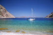 Symi - Nanou Beach is visited by taxi boats from Yialos and Pedi - and by privately owned boats
