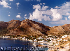 Tilos - Livadia, the Island's main town and harbour