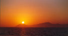 sunset over Kos from Nisyros, Greek islands