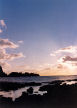 sunset over Hannaine Bay, Alderney, Channel Islands