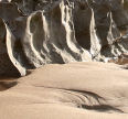 sculptured rock and sand, Gower coast